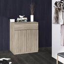 Naia Oak Finish Wooden 1 Drawer Sideboard by Lavishway | Sideboards-29407