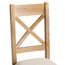 Chunky Fabric Seat Dining Chair Set of 2 by Lavishway | Dining Chairs-37184