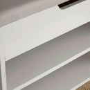 Shoe Storage Wooden Bench in White by Lavishway | Shoe Cabinets-38918