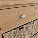 Guildford Solid Oak 2 Drawers Cabinet by Lavishway | Hallway Cabinets-32065