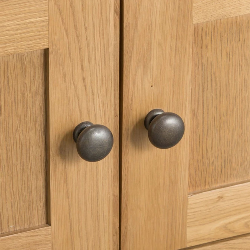 Chunky Solid Oak Corner TV Unit by Lavishway | TV Units Cabinets-37212