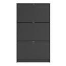 Shoes Black 3 Tilting & 2 Layer Shoe Cabinet by Lavishway | Shoe Cabinets-28996