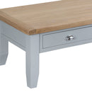 Tattershall Oak Top Grey Large Coffee Table by Lavishway | Coffee Tables-33083