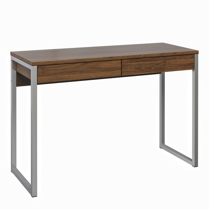 Function Plus Walnut & Grey 2 Drawers Desk by Lavishway | Desks-29625