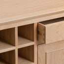 Nordic Oak Single Door Wine Cabinet by Lavishway | Wine Racks-32167