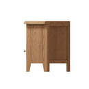 Guildford Solid Oak 2 Drawer Corner TV Unit by Lavishway | TV Units Cabinets-36684
