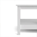Barcelona White Wooden Coffee Table by Lavishway | Coffee Tables-29757