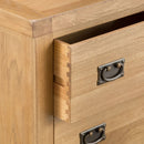 Chunky Oak Wood 3 Drawer Chest by Lavishway | Chest Of Drawers-37284
