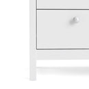 Madrid White Wooden 3 Chest Of Drawers by Lavishway | Chest Of Drawers-29522