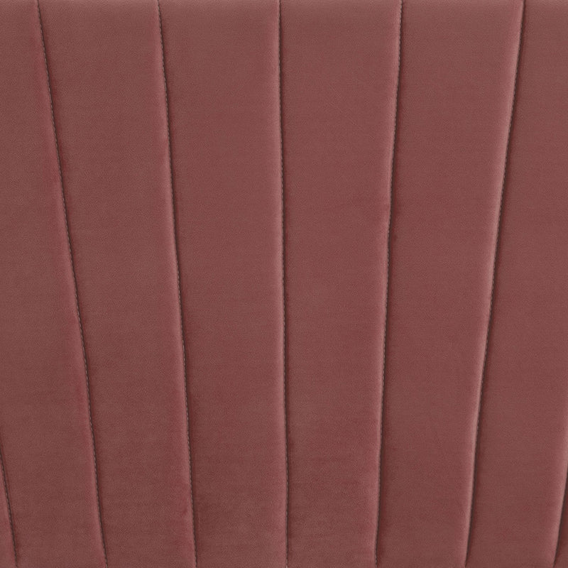 Lexie Wooden Effect Legs Velvet Double Bed by Lavishway | Velvet Bed-35640