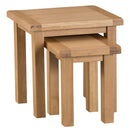 Chunky Solid Oak Nest of 2 Tables by Lavishway | Nest of Tables-37191
