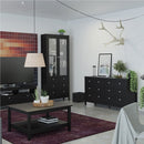 Madrid Black Wooden 8 Drawers Double Dresser by Lavishway | Sideboards-29958