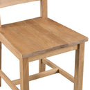 Chunky Ladder Back Dining Chair Set of 2 by Lavishway | Dining Chairs-37243