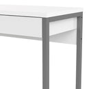 Function Plus White High Gloss 2 Drawers Desk by Lavishway | -29622