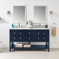 Marble Top 6 Drawers Double Vanity Unit by Lavishway | Cupboards & Cabinets-26079