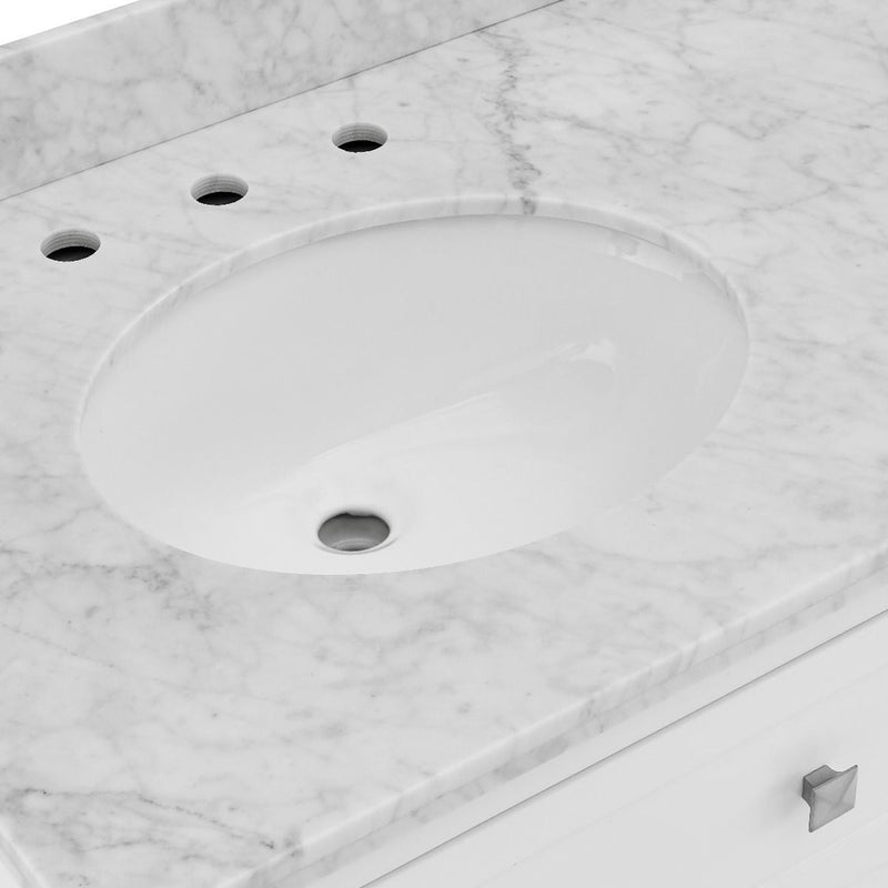 Marble Top 6 Drawers Double Vanity Unit by Lavishway | Cupboards & Cabinets-26072