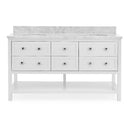 Marble Top 6 Drawers Double Vanity Unit by Lavishway | Cupboards & Cabinets-26068