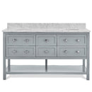 Marble Top 6 Drawers Double Vanity Unit by Lavishway | Cupboards & Cabinets-26075