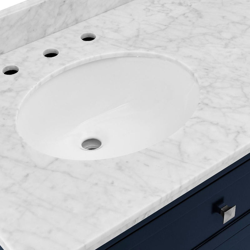 Marble Top 6 Drawers Double Vanity Unit by Lavishway | Cupboards & Cabinets-26085