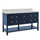 Marble Top 6 Drawers Double Vanity Unit by Lavishway | Cupboards & Cabinets-26084