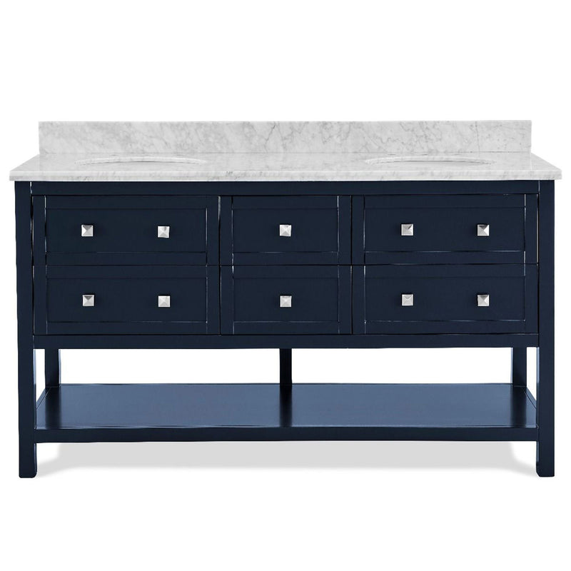 Marble Top 6 Drawers Double Vanity Unit by Lavishway | Cupboards & Cabinets-26083
