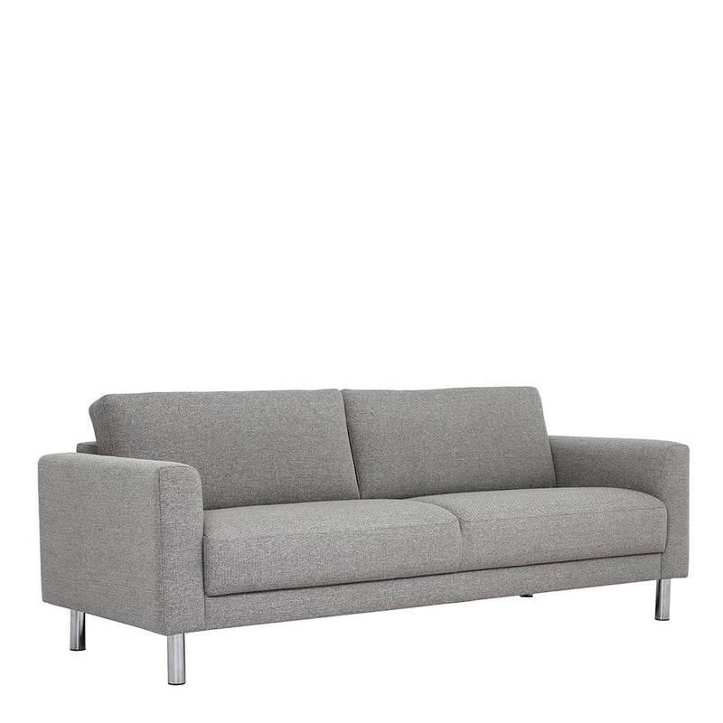 Cleveland Nova Light Grey 3 Seater Sofa by Lavishway | Fabric Sofas-34938