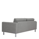 Cleveland Nova Light Grey 3 Seater Sofa by Lavishway | Fabric Sofas-34940