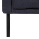 Larvik Fabric Armchair Black Legs Chair by Lavishway | Fabric Sofas-33151