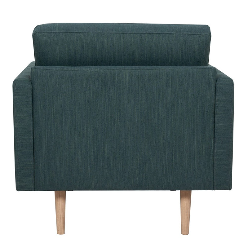 Larvik Fabric Armchair with Oak  Legs by Lavishway | Fabric Sofas-40745