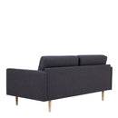 Larvik Fabric 2 Seater Sofa with Oak Legs by Lavishway | Fabric Sofas-40751