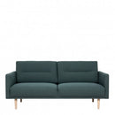 Larvik Fabric Dark Green Sofa with Oak Legs by Lavishway | Fabric Sofas-40764