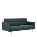 Larvik Fabric Dark Green Sofa with Oak Legs by Lavishway | Fabric Sofas-40763