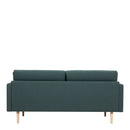 Larvik Fabric Dark Green Sofa with Oak Legs by Lavishway | Fabric Sofas-40766