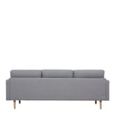 Larvik Fabric 3 Seater Sofa with Oak Legs by Lavishway | Fabric Sofas-40780