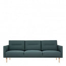 Larvik Fabric 3 Seater Sofa with Oak Legs by Lavishway | Fabric Sofas-40784