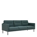 Larvik Fabric 3 Seater Sofa with Black Legs by Lavishway | Fabric Sofas-34905
