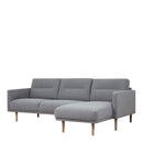 Larvik Right Hand Chaise longue Sofa by Lavishway | Fabric Sofas-40799
