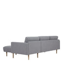 Larvik Right Hand Chaise longue Sofa by Lavishway | Fabric Sofas-40800