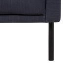 Larvik Fabric Antracite LH Chaise Longue Sofa by Lavishway | Fabric Sofas-40668