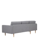 Larvik Left Hand Chaise longue Sofa by Lavishway | Fabric Sofas-40807