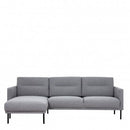 Larvik Left Hand Chaise longue Sofa by Lavishway | Fabric Sofas-40670
