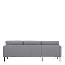 Larvik Left Hand Chaise longue Sofa by Lavishway | Fabric Sofas-40673