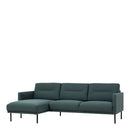 Larvik Left Hand Chaise longue Sofa by Lavishway | Fabric Sofas-40692