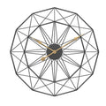 Nordic Metal Black & Gold Modern Wall Clock by Lavishway | Wall Clocks-50538