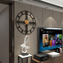 Retro Nordic Metal Round Wall Clock by Lavishway | Wall Clocks-38389