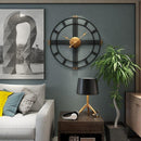 Retro Nordic Metal Round Wall Clock by Lavishway | Wall Clocks-38391