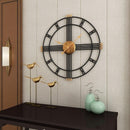 Retro Nordic Metal Round Wall Clock by Lavishway | Wall Clocks-38390