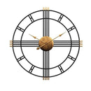 Retro Nordic Metal Round Wall Clock by Lavishway | Wall Clocks-38394
