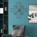 Europe Cross Shaped Metal Wall Clock by Lavishway | Wall Clocks-50644