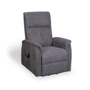 Yorke Carob Fleck Grey Fabric Recliner Chair by Lavishway | Recliner Armchairs-37577